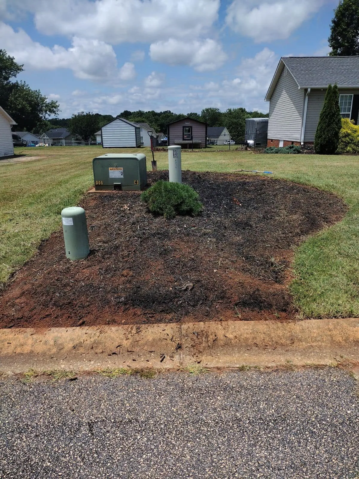 Curbside mulch bed utility box pedestals shrub.2feed158